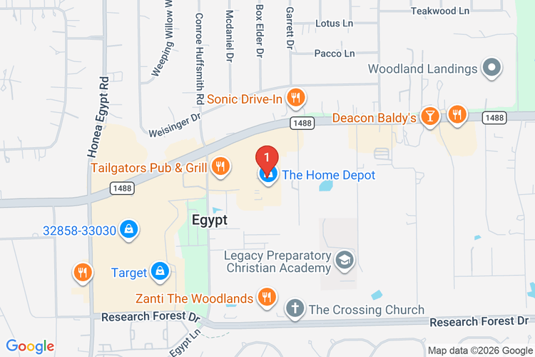 Map showing HOME DEPOT #6819 location