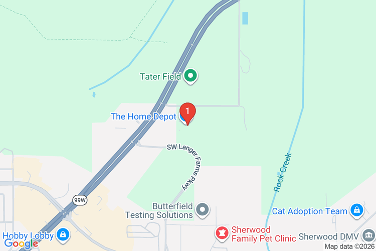 Map showing HOME DEPOT #4015 location