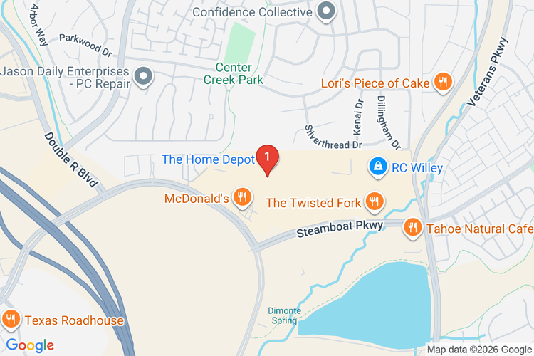 Map showing HOME DEPOT #8560 location