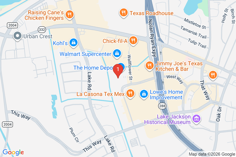 Map showing HOME DEPOT #6517 location