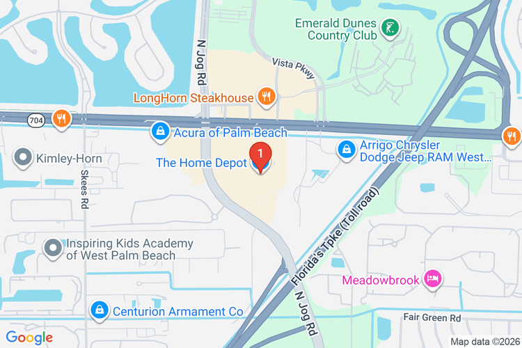 Map showing HOME DEPOT #6330 location