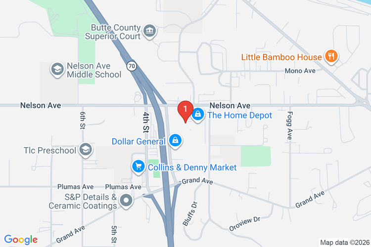 Map showing HOME DEPOT #8975 location