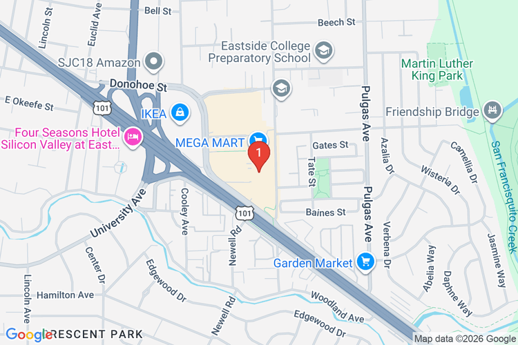 Map showing HOME DEPOT #6603 location
