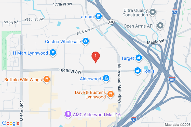 Map showing HOME DEPOT #4233 location