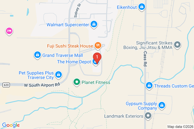 Map showing HOME DEPOT #2726 location