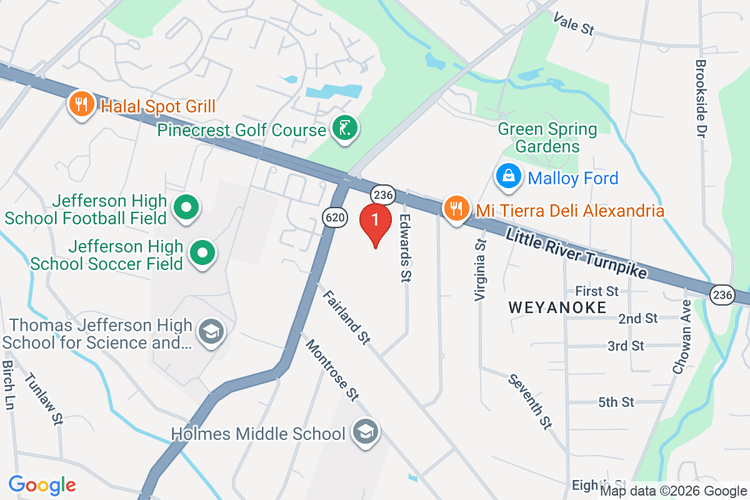 Map showing HOME DEPOT #4640 location