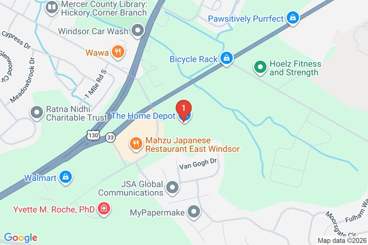 Map showing HOME DEPOT #0982 location