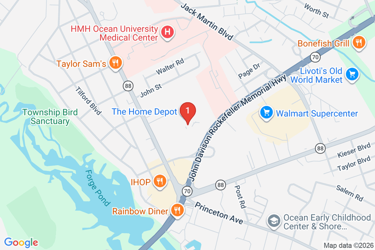 Map showing HOME DEPOT #0912 location