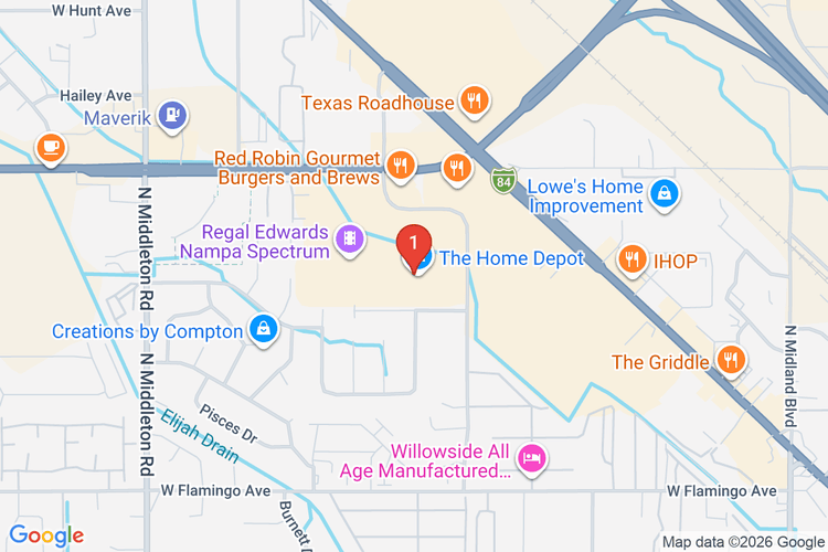 Map showing HOME DEPOT #8941 location