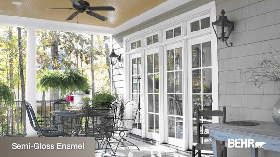How to choose an exterior paint sheen
