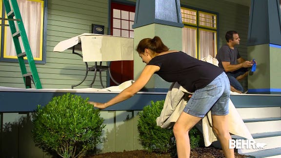 How to clean up after exterior painting