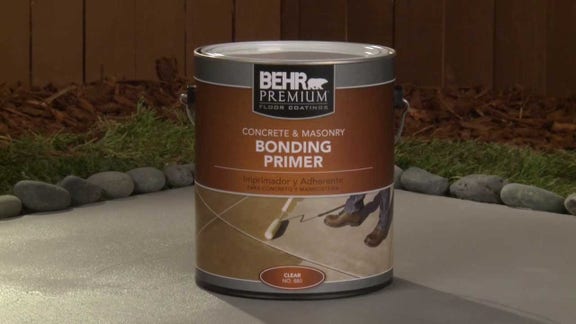 Preparation of coated surfaces for semi-transparent concrete stain