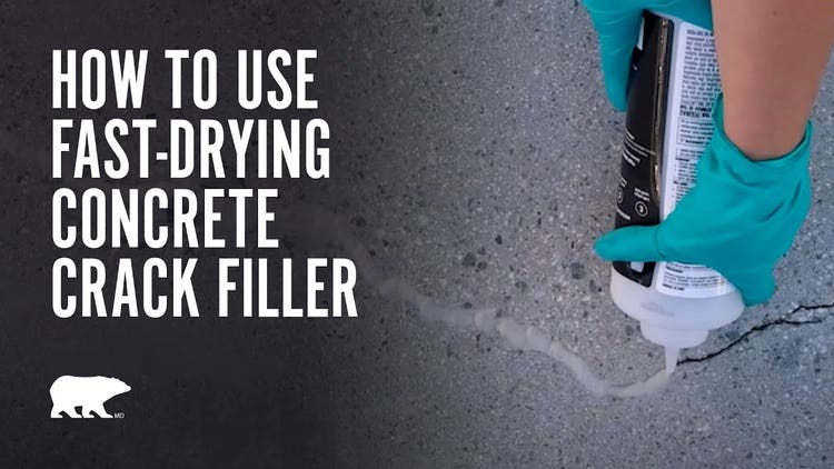 How to use Behr Premium® Concrete Crack Filler