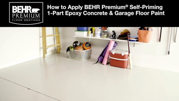 How to apply BEHR PREMIUM® 1-Part Epoxy Concrete & Garage Floor Paint