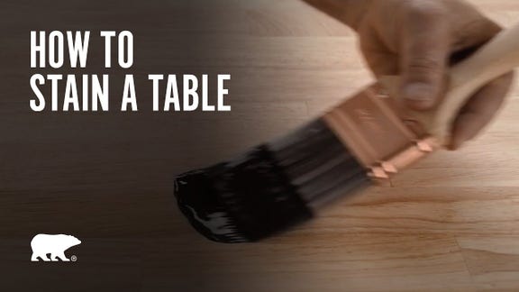 How to stain a table with BEHR PREMIUM® Penetrating Oil-Based Wood Stain