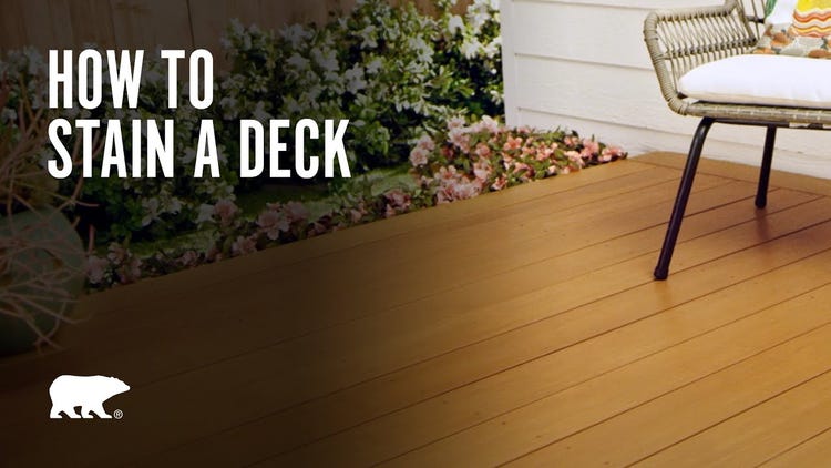 How to stain a deck