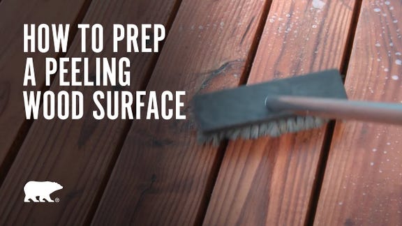 How to prep wood with peeling stain or finish