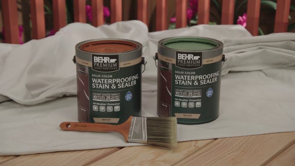 How to stain a fence
