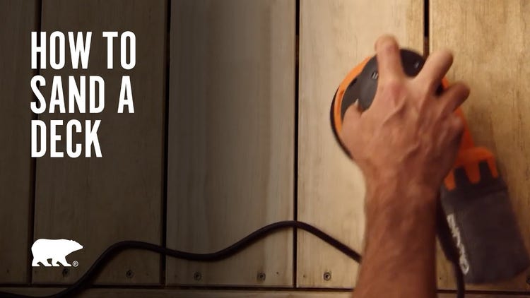 How to Sand a Deck