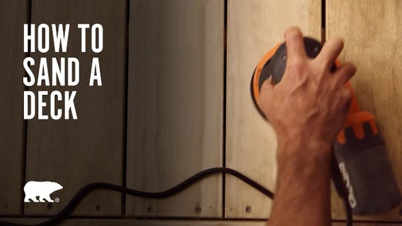 How to Sand a Deck