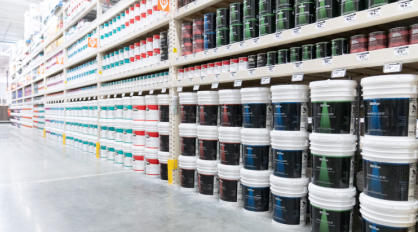 Aisle of BEHR PREMIUM PLUS AND MARQUEE Products