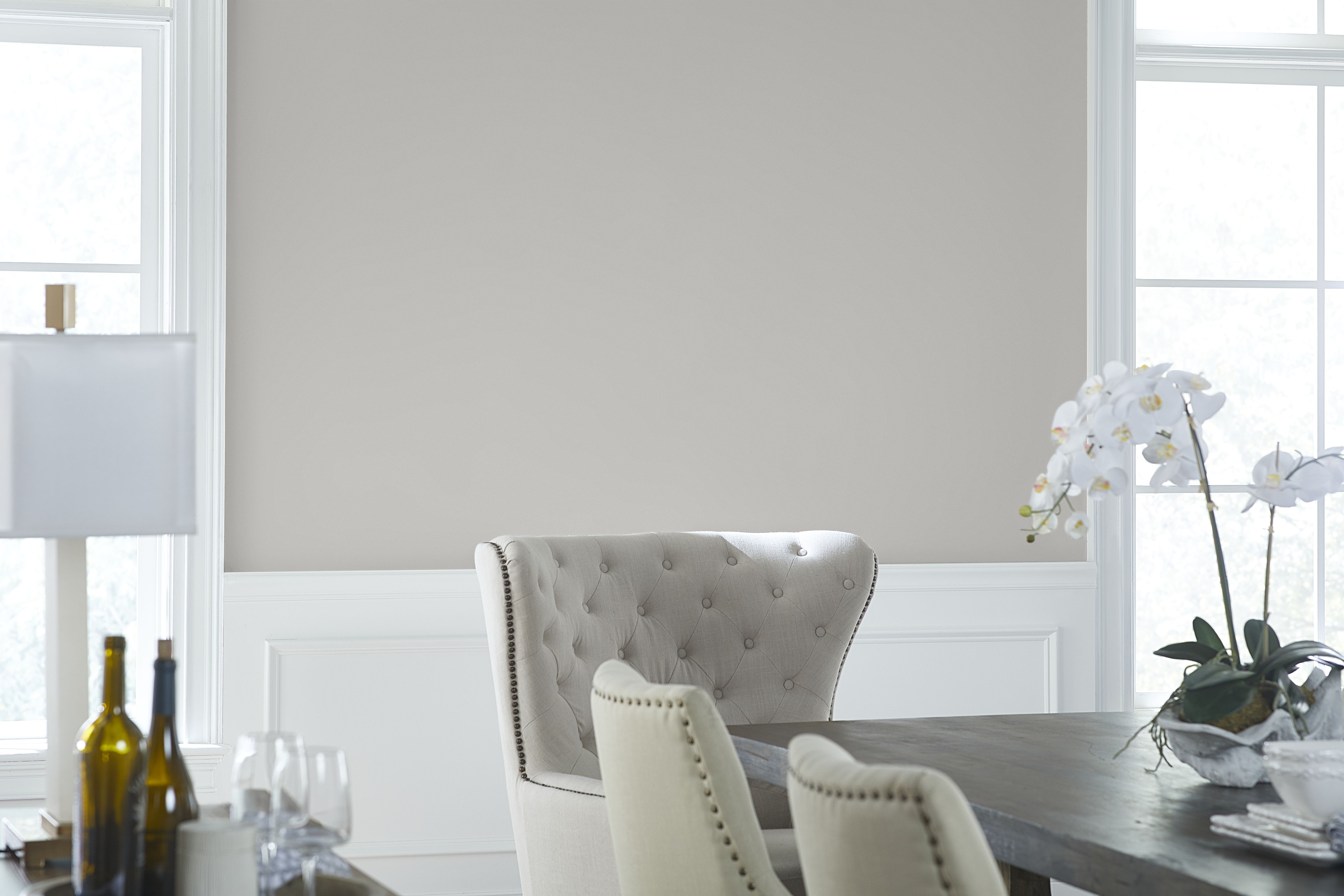 Dining Room featuring BEHR Classic Silver Paint Color