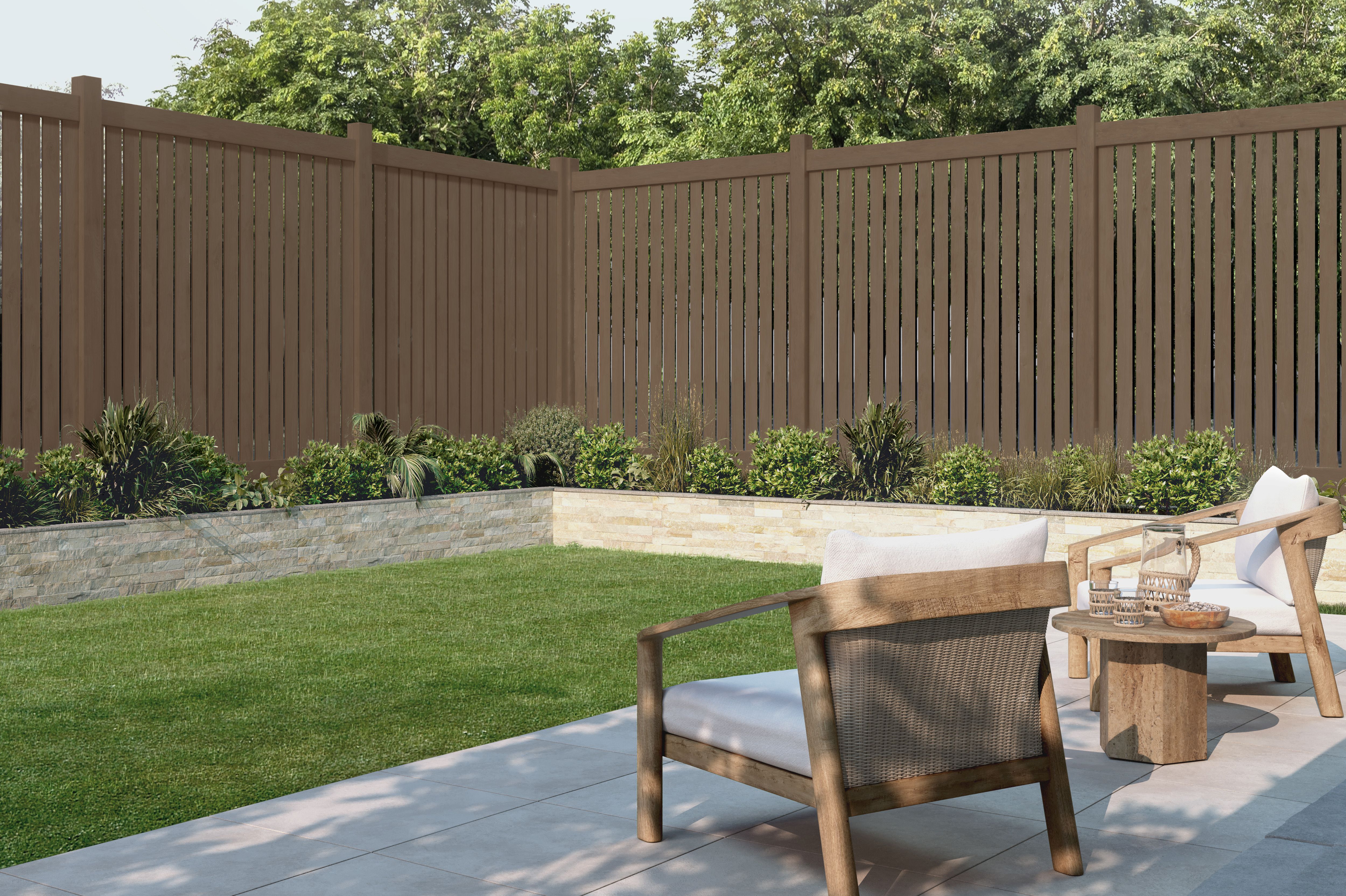 Fence Featuring Exterior Stain Color of the Year Tugboat